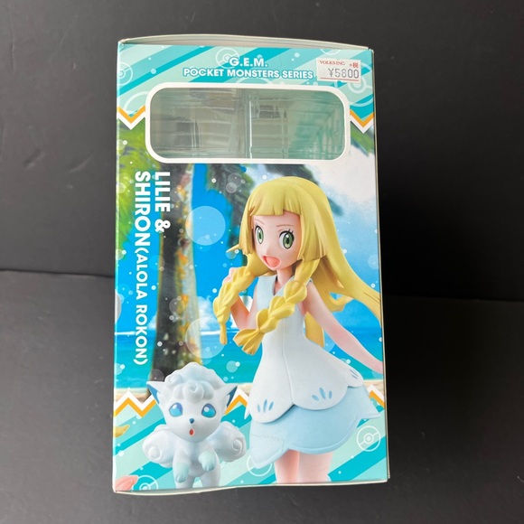 Anime figure MegaHouse G.E.M. Pokemon Series Lillie Shiron Alola Rokon Figure - Picture 12 of 12